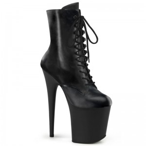 Pleaser Flamingo-1020 Women's Heels Boots Black | NZ YMVJXB