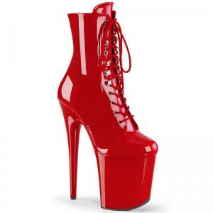 Pleaser Flamingo-1020 Women's Heels Boots Red | NZ MIALQB