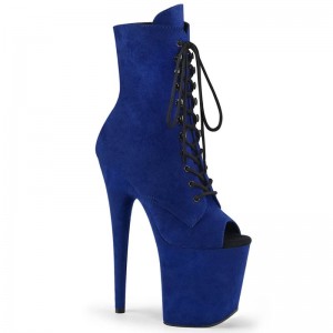 Pleaser Flamingo-1021FS Women's Heels Boots Blue | NZ IDGPUY