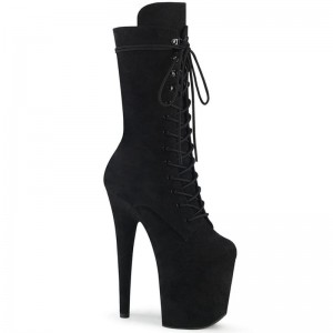 Pleaser Flamingo-1050FS Women's Heels Boots Black | NZ XDISGC