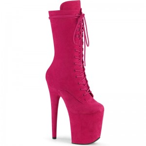 Pleaser Flamingo-1050FS Women's Heels Boots Pink | NZ FVBWSK