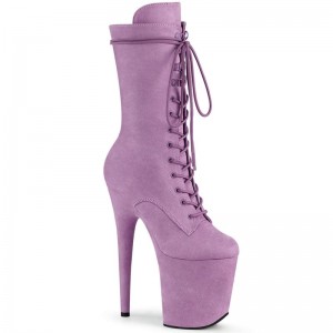 Pleaser Flamingo-1050FS Women's Heels Boots Purple | NZ JRXUTL