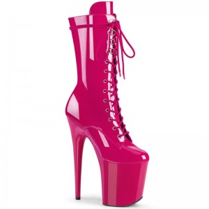 Pleaser Flamingo-1050 Women's Heels Boots Pink | NZ SPABJD