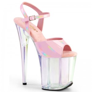 Pleaser Flamingo-809HT Women's Platform Heels Sandals Pink | NZ ULSVFK