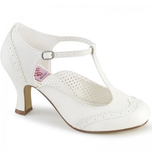 Pleaser Flapper-26 Women's Pumps White | NZ GIEBHP