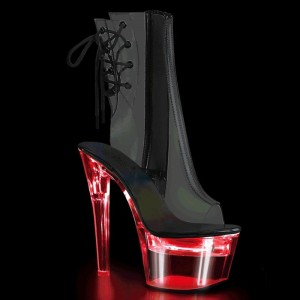 Pleaser Flashdance-1018C-7 Women's Heels Boots Clear | NZ LGROIC