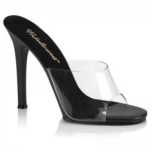 Pleaser Gala-01 Women's Slides Black | NZ XNGDIY