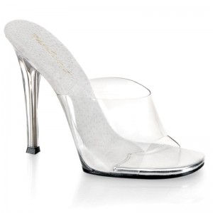 Pleaser Gala-01 Women's Slides Clear | NZ UYHJTA