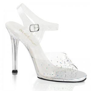 Pleaser Gala-08SD Women's Heels Sandals Clear | NZ CTIHMV