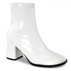 Pleaser Gogo-150 Women's Heels Boots White | NZ SHOWYE