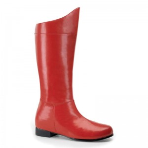 Pleaser Hero-100 Vegan Leather Men's Knee-high Boots Red | NZ GJBITO