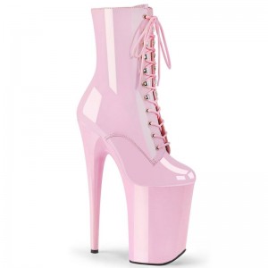 Pleaser Infinity-1020 Women's Heels Boots Pink | NZ SMDRFN