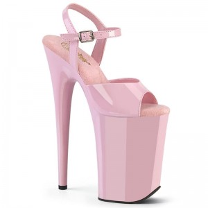 Pleaser Infinity-909 Women's Platform Heels Sandals Pink | NZ NOTSQX