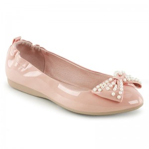 Pleaser Ivy-09 Women's Ballet Flats Pink | NZ ZGXUTK