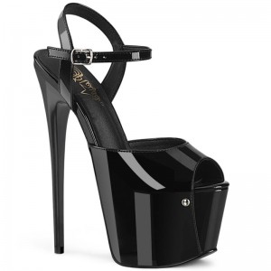 Pleaser Jubilant-09 Women's Platform Heels Sandals Black | NZ KARLDI