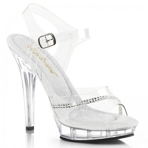 Pleaser Lip-108R Women's Heels Sandals Clear | NZ DARMTP