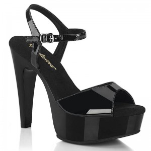 Pleaser Martini-509 Women's Platform Heels Sandals Black | NZ WSNXHI