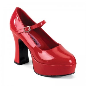 Pleaser Maryjane-50 Women's Pumps Red | NZ DPZGTL