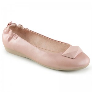 Pleaser Olive-08 Women's Ballet Flats Pink | NZ CAETIF