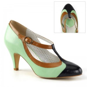 Pleaser Peach-03 Women's Pumps Green | NZ ECXFTR