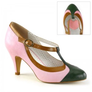 Pleaser Peach-03 Women's Pumps Pink | NZ WOJZLB