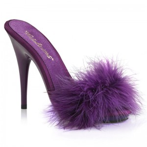 Pleaser Poise-501F Women's Platform Slides Purple | NZ WZBGTP