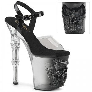 Pleaser Rapture-808T-1 Women's Platform Heels Sandals Black | NZ LDPEBK