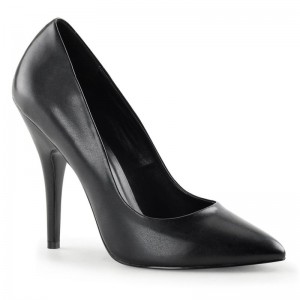 Pleaser Seduce-420 Vegan Leather Women's Pumps Black | NZ LZBHNR