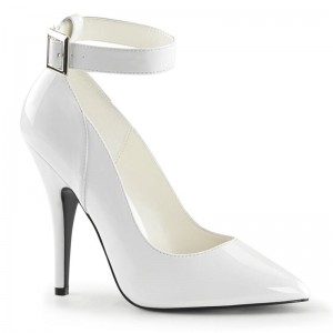 Pleaser Seduce-431 Women's Pumps White | NZ SECHGW