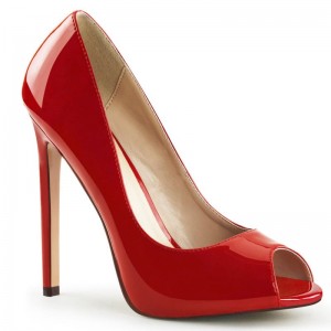 Pleaser Sexy-42 Women's Pumps Red | NZ UHGXVJ