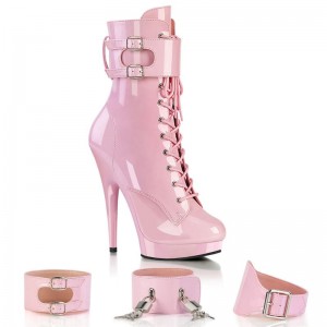 Pleaser Sultry-1023 Women's Heels Boots Pink | NZ MJPKDU