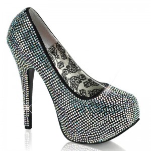 Pleaser Teeze-06R Women's Pumps Silver | NZ AFRTMV