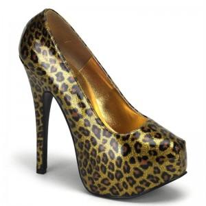 Pleaser Teeze-37 Women's Pumps Gold | NZ ARGHDX