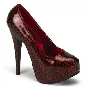 Pleaser Teeze-37 Women's Pumps Red | NZ PAQEXO