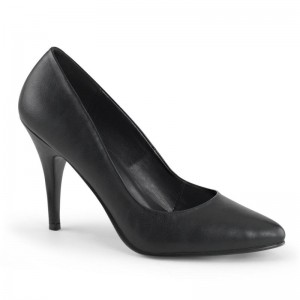 Pleaser Vanity-420 Vegan Leather Women's Pumps Black | NZ GVIEOP