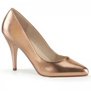 Pleaser Vanity-420 Women's Pumps Rose Gold | NZ LEYOFM