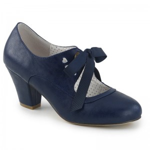 Pleaser Wiggle-32 Women's Pumps Navy | NZ XUAEQW