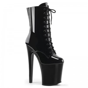 Pleaser Xtreme-1020 Women's Heels Boots Black | NZ RKZETU