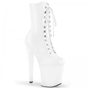 Pleaser Xtreme-1020 Women's Heels Boots White | NZ HVBJOP