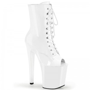 Pleaser Xtreme-1021 Women's Heels Boots White | NZ NKLWXZ