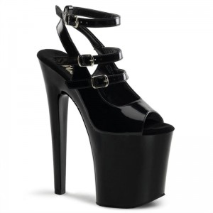 Pleaser Xtreme-873 Women's Platform Heels Sandals Black | NZ FSAEIV