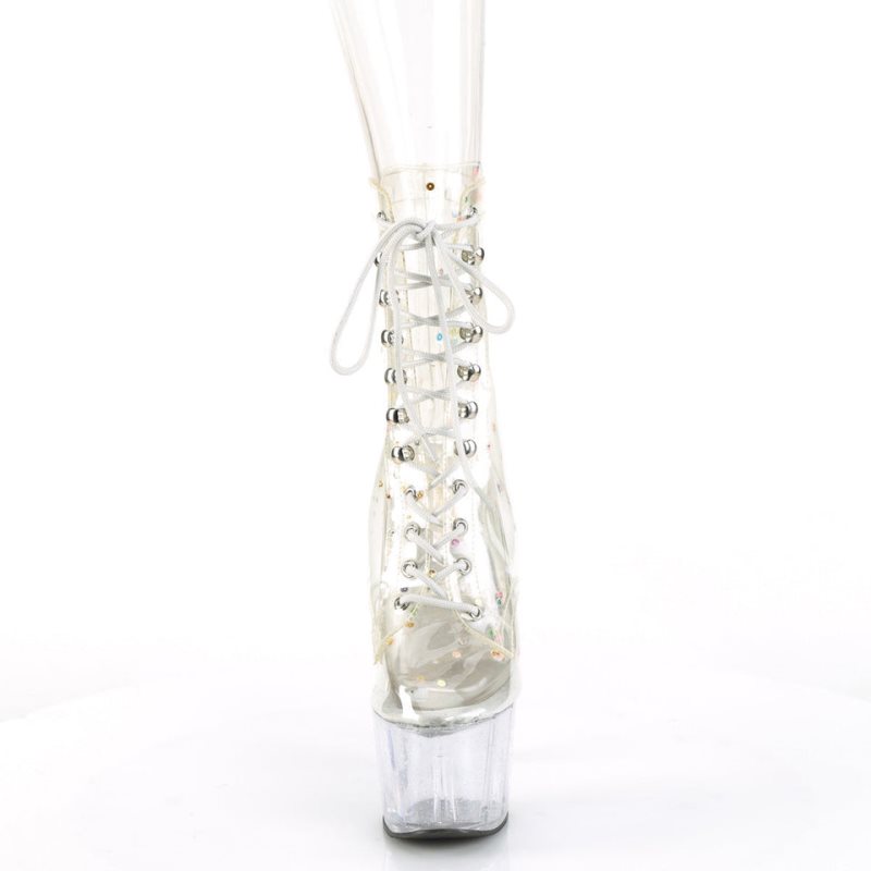 Pleaser Adore-1020C-2 Women's Heels Boots Clear | NZ ZBPNLK