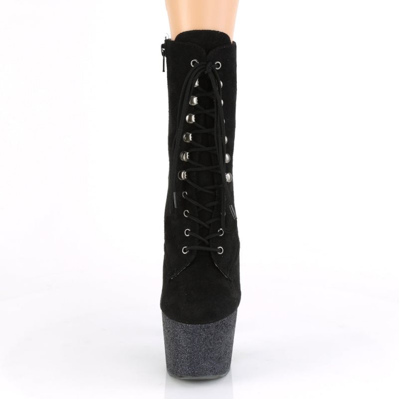 Pleaser Adore-1020FSMG Women's Heels Boots Black | NZ DOIAUG