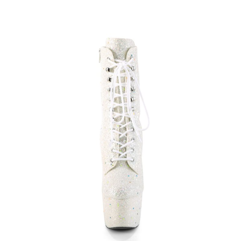 Pleaser Adore-1020GDLG Women's Heels Boots White | NZ PGDACW