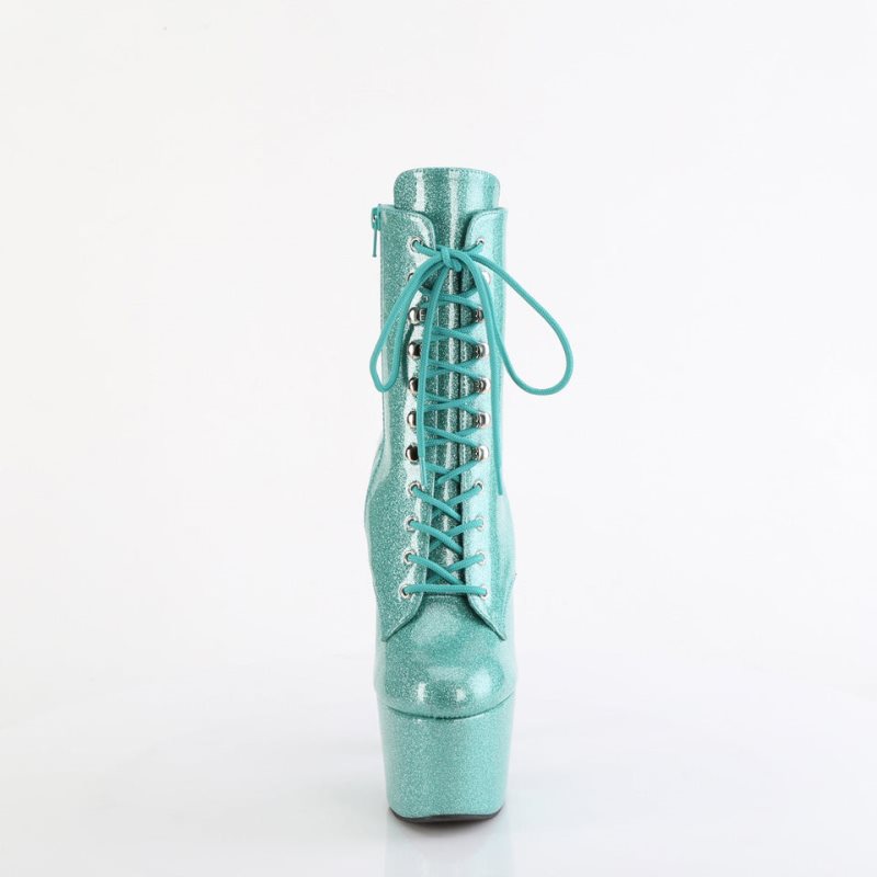 Pleaser Adore-1020GP Women's Heels Boots Green | NZ EXKFIB