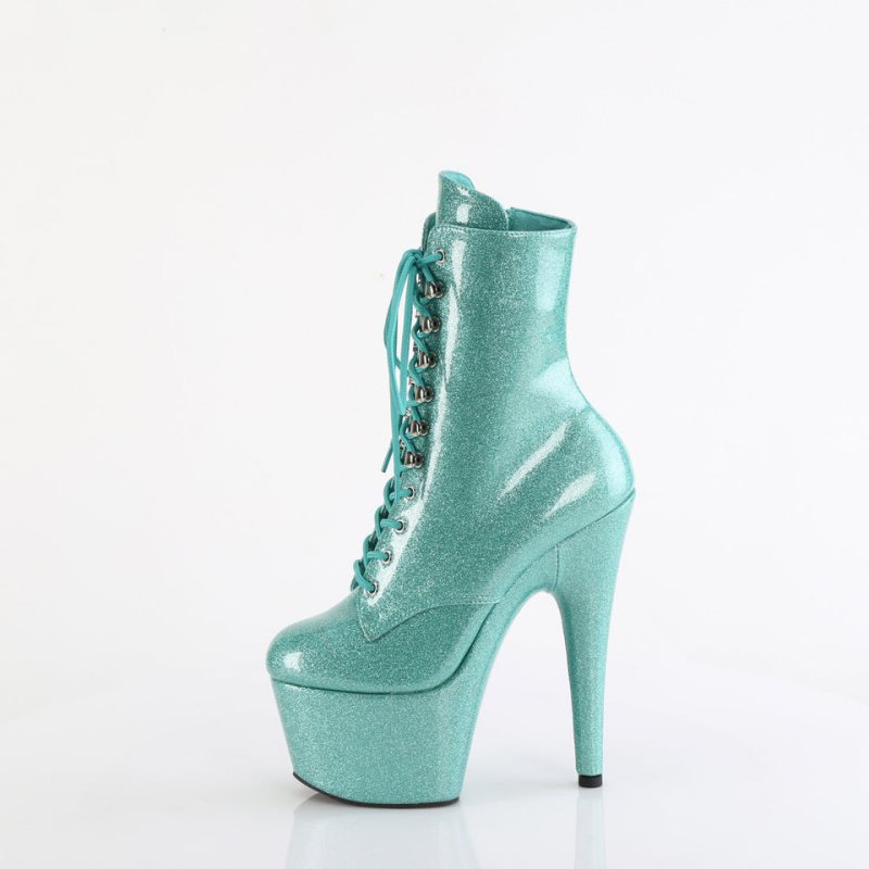 Pleaser Adore-1020GP Women's Heels Boots Green | NZ EXKFIB