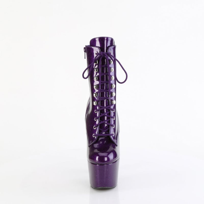 Pleaser Adore-1020GP Women's Heels Boots Purple | NZ PCOYKZ