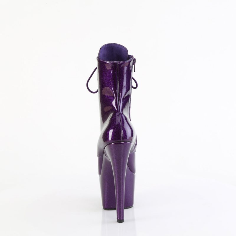 Pleaser Adore-1020GP Women's Heels Boots Purple | NZ PCOYKZ