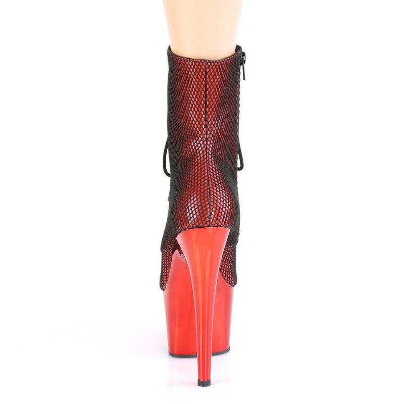 Pleaser Adore-1020HFN Women's Heels Boots Red | NZ XCUTES