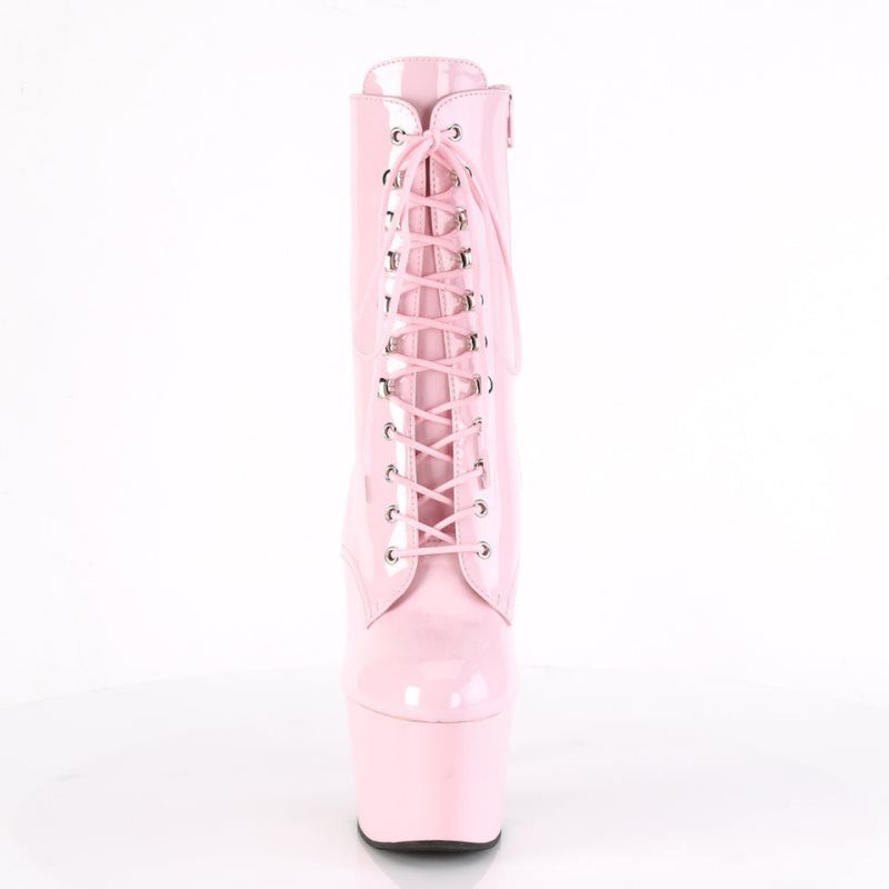 Pleaser Adore-1020 Women's Heels Boots Pink | NZ FQMXWA